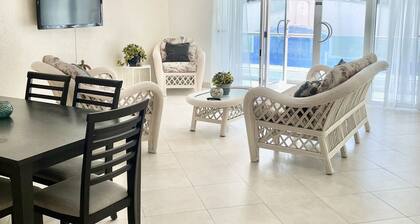 Family-Friendly 3BR Villa Apartment w/ Pool – Steps to Surf & Ocean