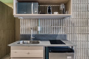 Standard Double Suite | Private kitchen | Mini-fridge, espresso maker, dining tables