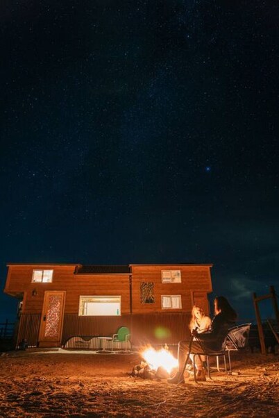 The Green Fish- Skylight Loft @Triple View Tiny`s