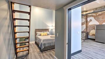 2 bedrooms, iron/ironing board, travel crib, WiFi