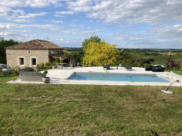 Una piscina riscaldata