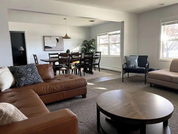 Smart TV, table football, ping pong, books