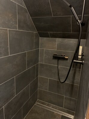 Shower, hair dryer, towels, soap - House with wellness near ski slopes (Jesenice)