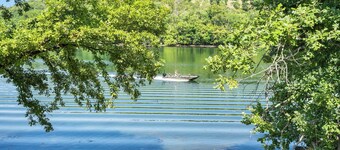 Private Hot Tub Retreat with Stunning Lake Views, Games & Near Branson Landing