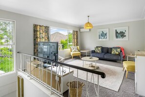Apartment | Living area | 50-inch TV with digital channels, Netflix, streaming services