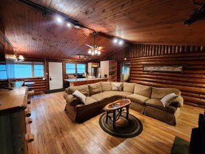 Smart TV, fireplace - The Owl of Lake George 2 BR deck lake views fireplace (Lake George)