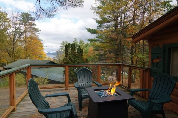 Property grounds - The Owl of Lake George 2 BR deck lake views fireplace (Lake George)