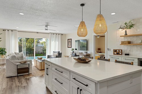 Charming Beach Hideaway with Heated Pool