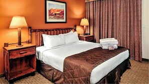 1 bedroom, travel crib, WiFi, bed sheets