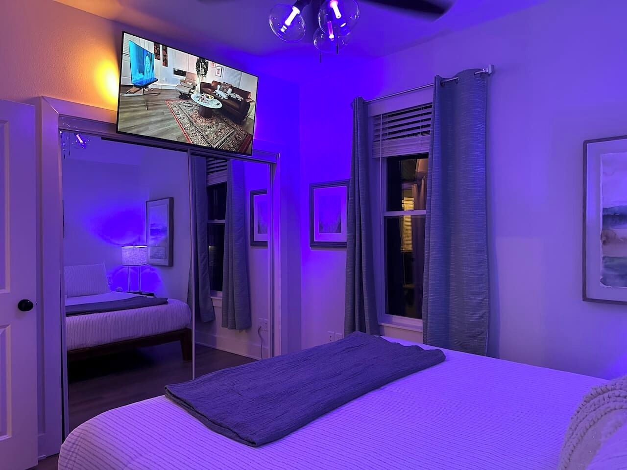 Desk, iron/ironing board, travel crib, free WiFi