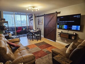 50-inch Smart TV with cable channels, TV