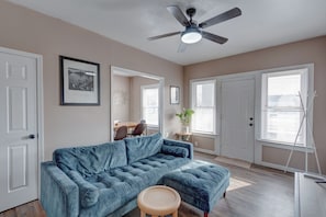 Executive Apartment, Balcony, Corner | Living area - The village (Indianapolis)