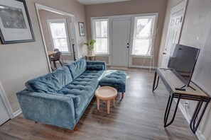 Executive Apartment, Balcony, Corner | Living area - The village (Indianapolis)