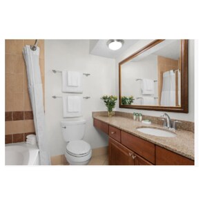 Shower, jetted bath - Marriott 2 BR Villa at Harbor Point Hilton Head (Hilton Head Island)