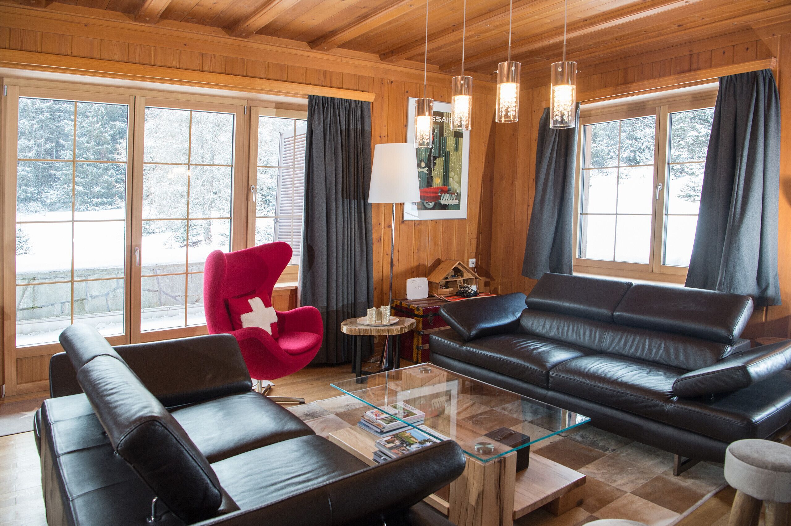 Fernseher, Kamin