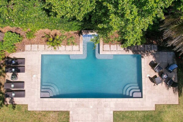 A heated pool