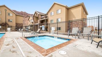 A heated pool