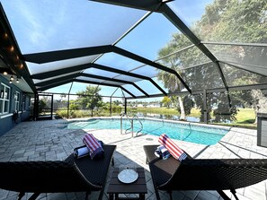 Una piscina riscaldata