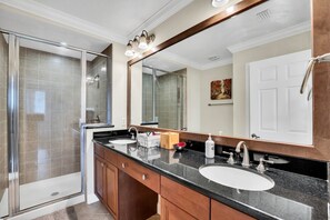 Hair dryer, towels