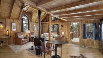 Télévision, cheminée, lecteur de DVD