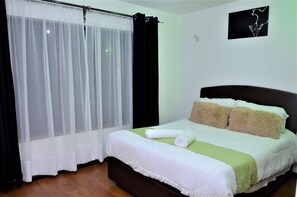 1 غرفة نوم وواي فاي وملاءات أسرّة