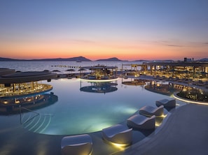 Indoor pool, 2 outdoor pools, cabanas (surcharge), pool umbrellas