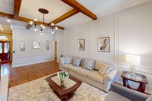 TV, fireplace, video games