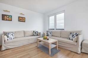 Apartment, 1 Bedroom, Balcony, Sea View | 1 bedroom, free cribs/infant beds, bed sheets - Beachfront Apartment by Renters (Miedzyzdroje)