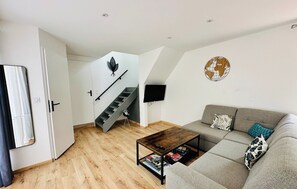 Smart TV, table football, ping pong