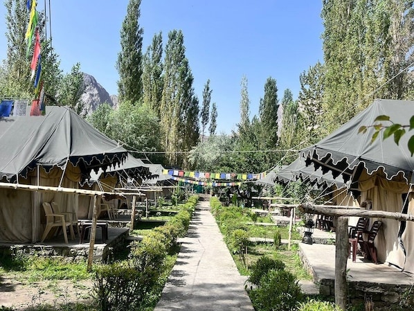 Overnatningsstedets facade