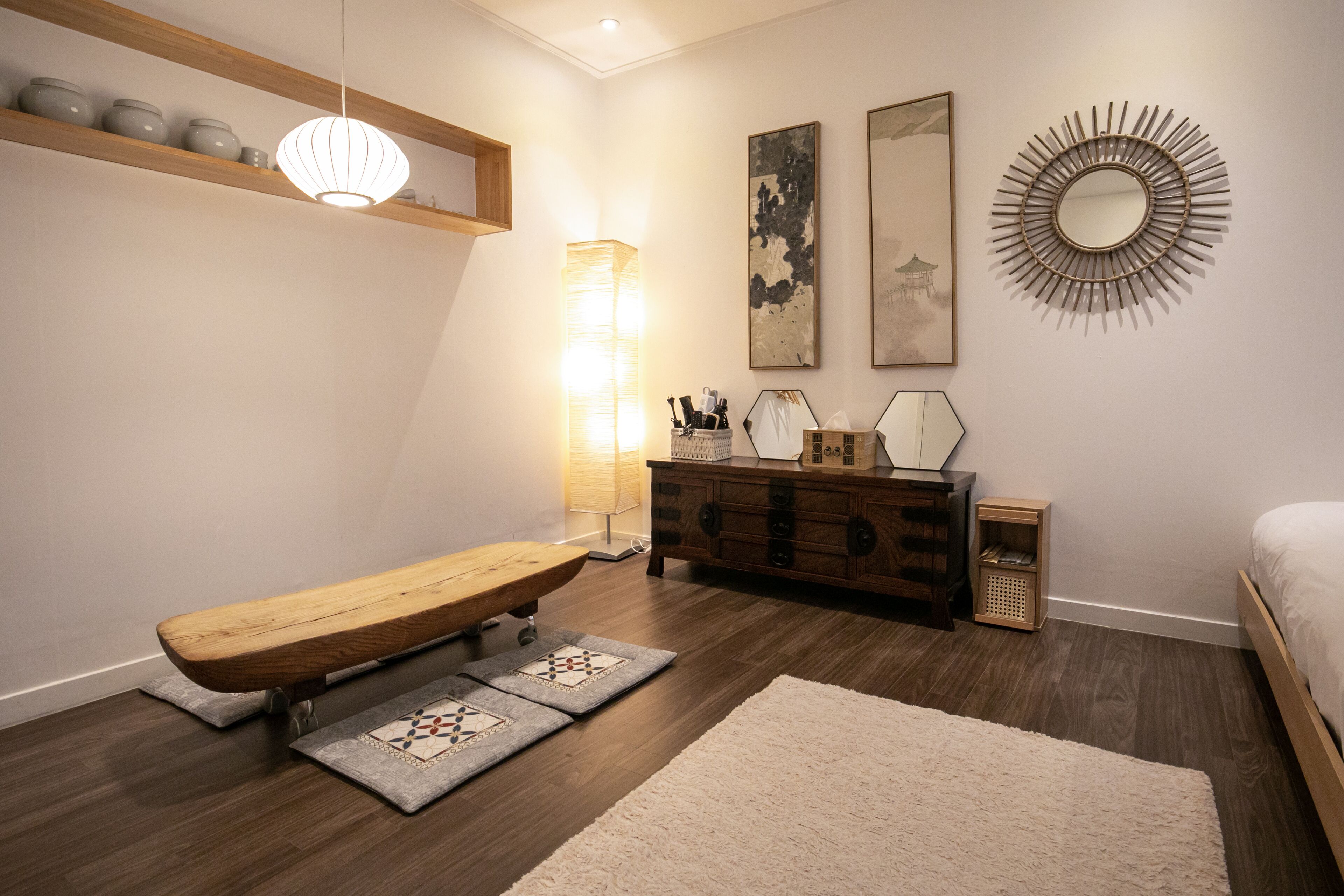 Luxury Quadruple Room, 2 Queen Beds, Private bathroom outside the room | Individually decorated, individually furnished, iron/ironing board