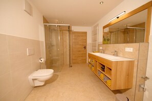 Shower, hair dryer