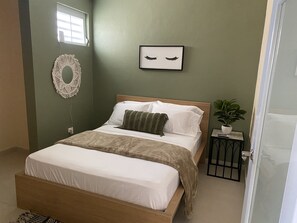 1 bedroom, iron/ironing board, travel crib, WiFi