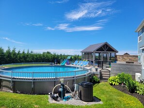 屋外プール、温水プール