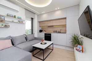 Apartment, 1 Bedroom, Balcony | 2 bedrooms, desk, bed sheets - Wi?lane Tarasy by Renters Prestige (Kraków)