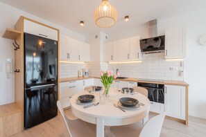 Private kitchenette - Apartament Sun & Snow Posesja Kapitańska (Grzybowo)
