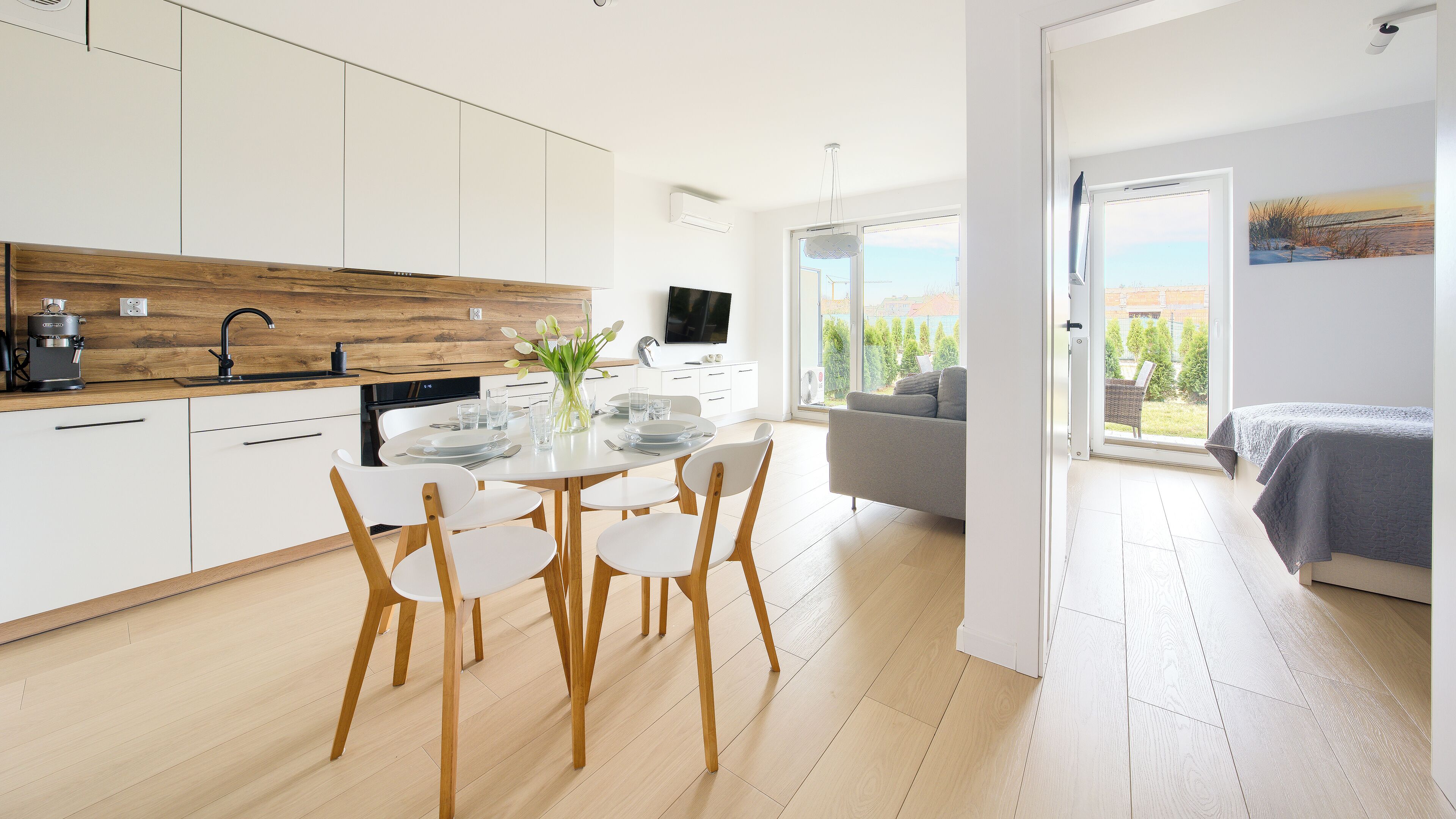 Apartemen, AC (2 C ul. Kapitańska 16) | Makan di kamar