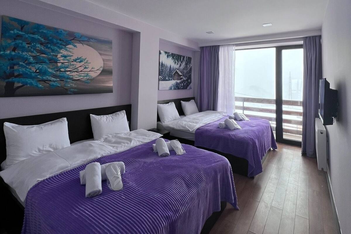 Blackout drapes, soundproofing, iron/ironing board, WiFi (free)