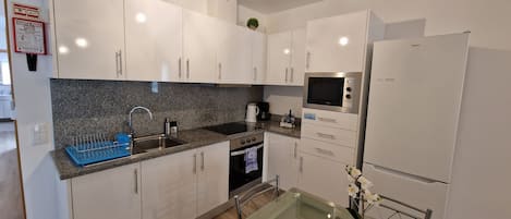 Microwave, oven, stovetop, toaster