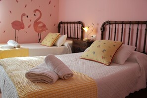 6 habitaciones, cuna de viaje, wifi gratis y ropa de cama 