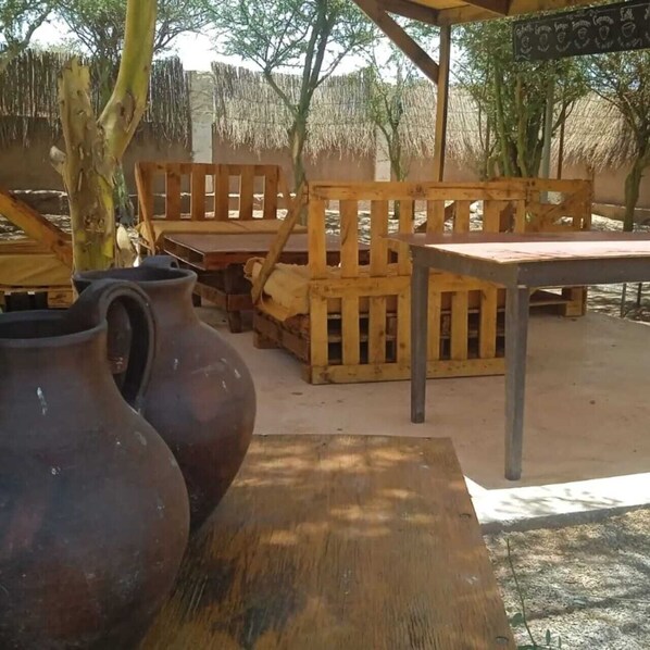 Terrace/patio - Hostal Rancho Checar (San Pedro de Atacama)