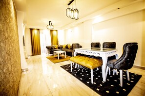 Apartment | Dining - Yellow & Brown Moderne Style Near Food-court (Cairo)