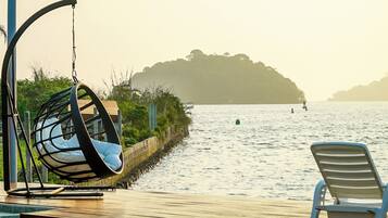 Blick von der Unterkunft