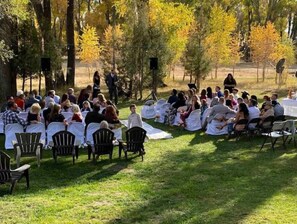 Espace banquet en plein air