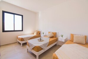3 bedrooms, bed sheets