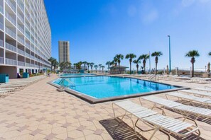 A heated pool