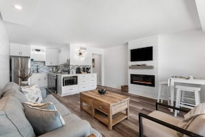 TV connectée, cheminée