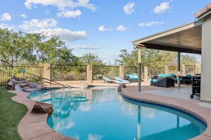 A heated pool