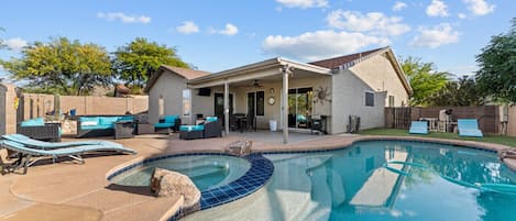 A heated pool