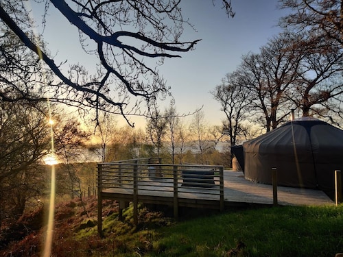Charming Yurt in Kelburn Estate Near Largs